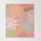 Melon Palms Throw Blanket Gallery Image 2