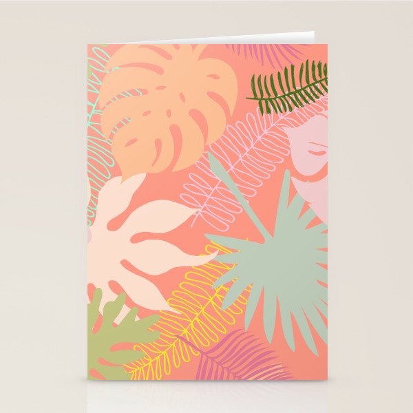 Melon Palms Stationery Card Gallery Image 2