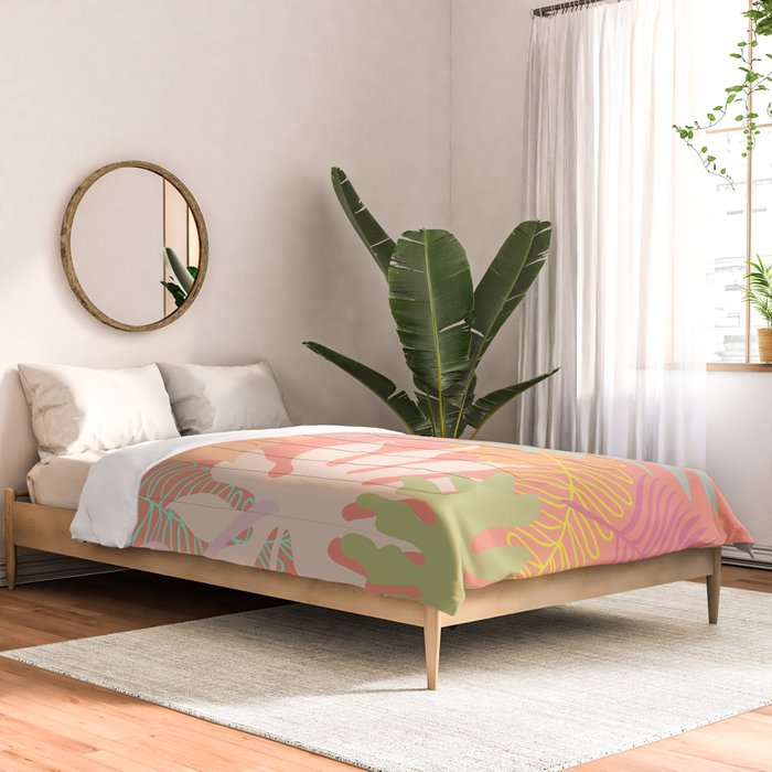 Melon Palms Comforter Gallery Image 2