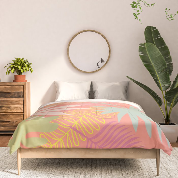 Melon Palms Comforter Gallery Image 3