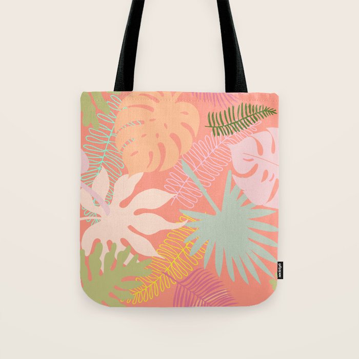 Melon Palms Tote Bag Gallery Image 1