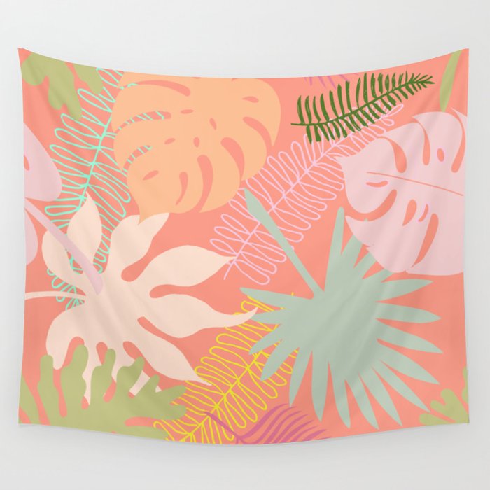 Melon Palms Wall Tapestry Gallery Image 4