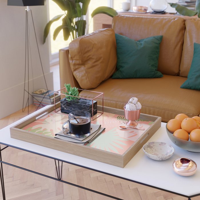 Melon Palms Serving Tray Gallery Image 2