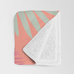 Melon Palms Throw Blanket Gallery Image 3