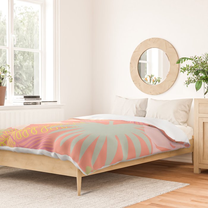 Melon Palms Duvet Cover Gallery Image 2