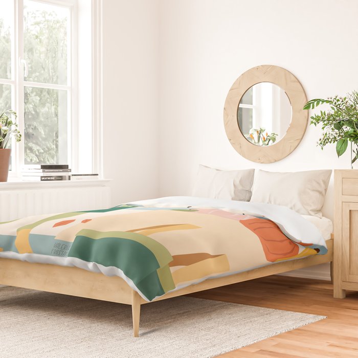 Girl at the farmers market Duvet Cover Gallery Image 2