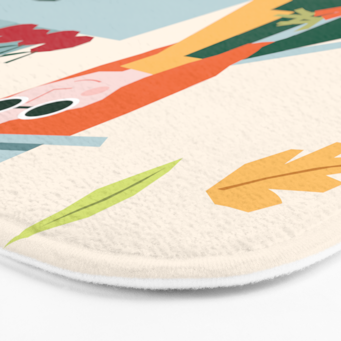 Girl at the farmers market Bath Mat Gallery Image 3