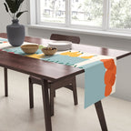 Girl at the farmers market Table Runner Gallery Image 2