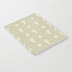 Boho Cactus Sun Desert Sage Green Pattern Notebook Gallery Image 2