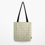Boho Cactus Sun Desert Sage Green Pattern Tote Bag Gallery Image 2