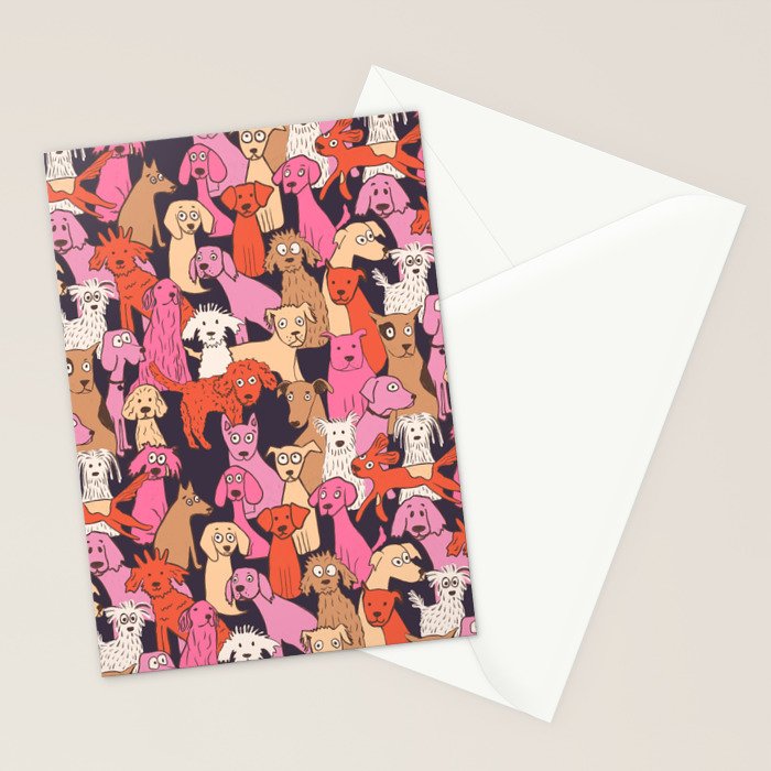 Dogs all day brights Stationery Card Gallery Image 2
