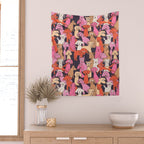 Dogs all day brights Wall Tapestry Gallery Image 2