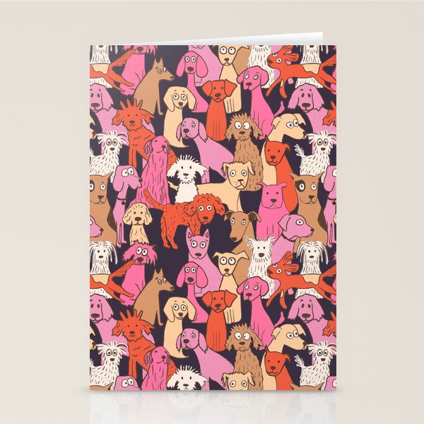 Dogs all day brights Stationery Card Gallery Image 1