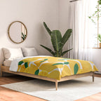 lemon mediterranean still life Comforter Gallery Image 2