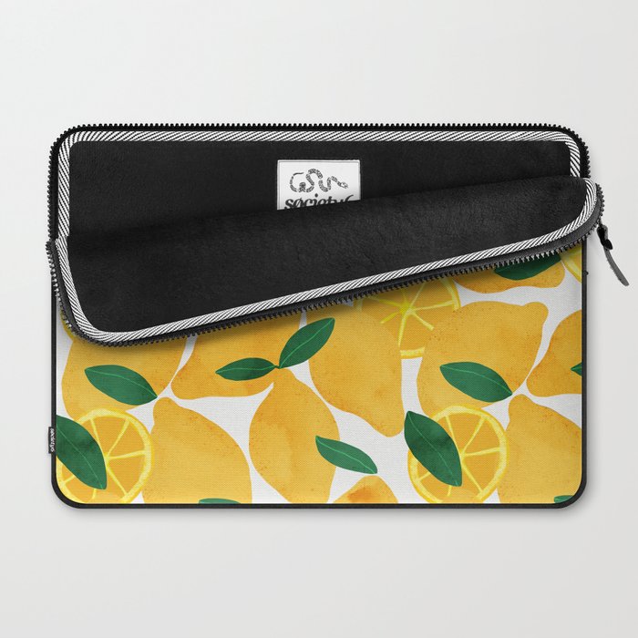 lemon mediterranean still life Laptop Sleeve Gallery Image 2