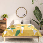 lemon mediterranean still life Comforter Gallery Image 3