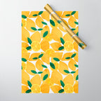 lemon mediterranean still life Wrapping Paper Gallery Image 1