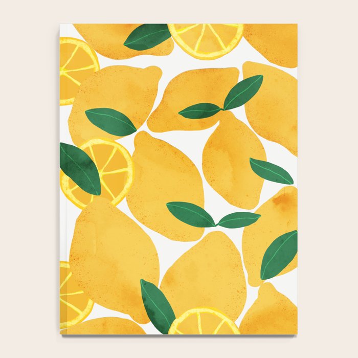 lemon mediterranean still life Notebook Gallery Image 4