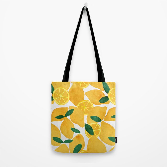 lemon mediterranean still life Tote Bag Gallery Image 2