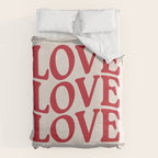 Love Love Love Duvet Cover Gallery Image 6