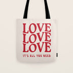 Love Love Love Tote Bag Gallery Image 1