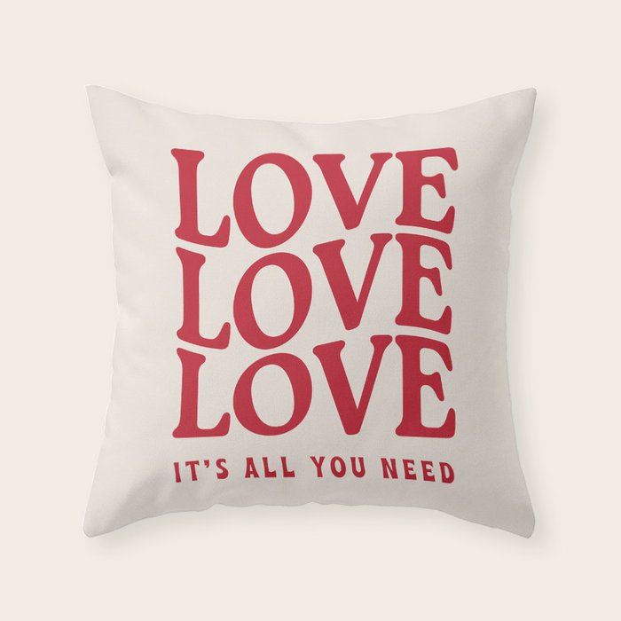 Love Love Love Throw Pillow Gallery Image 6