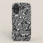 White Olive Branches iPhone Case Gallery Image 1