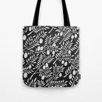 White Olive Branches Tote Bag Gallery Image 1