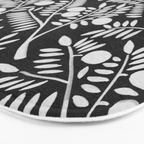 White Olive Branches Bath Mat Gallery Image 3