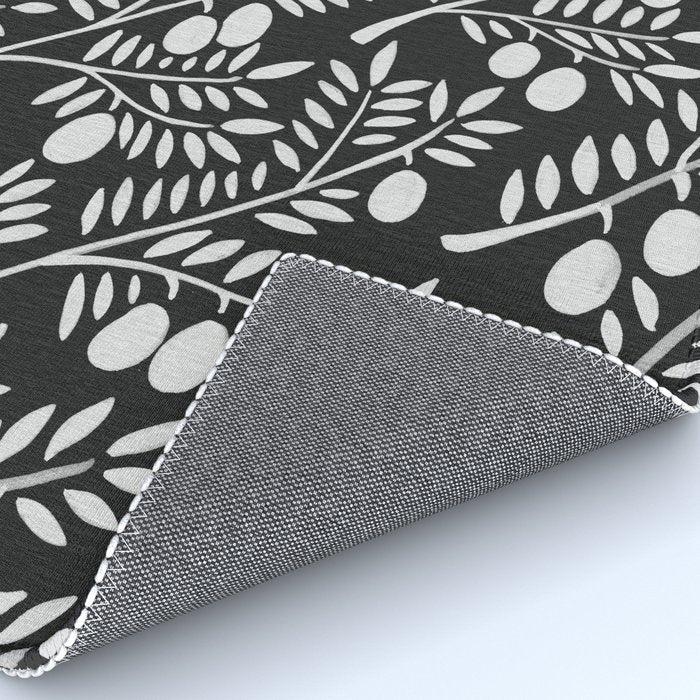 White Olive Branches Rug Gallery Image 4