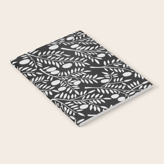 White Olive Branches Notebook Gallery Image 2