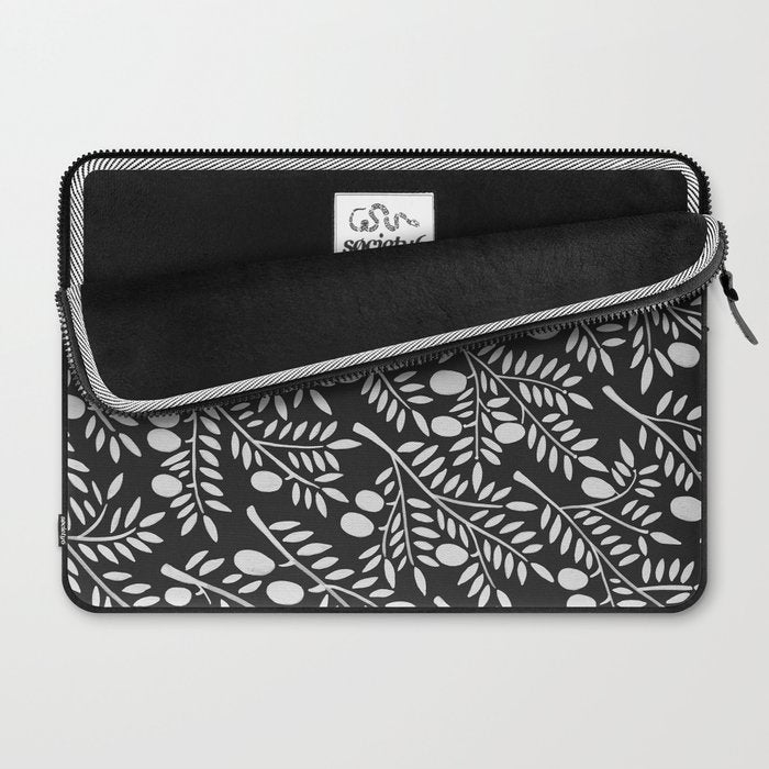 White Olive Branches Laptop Sleeve Gallery Image 2