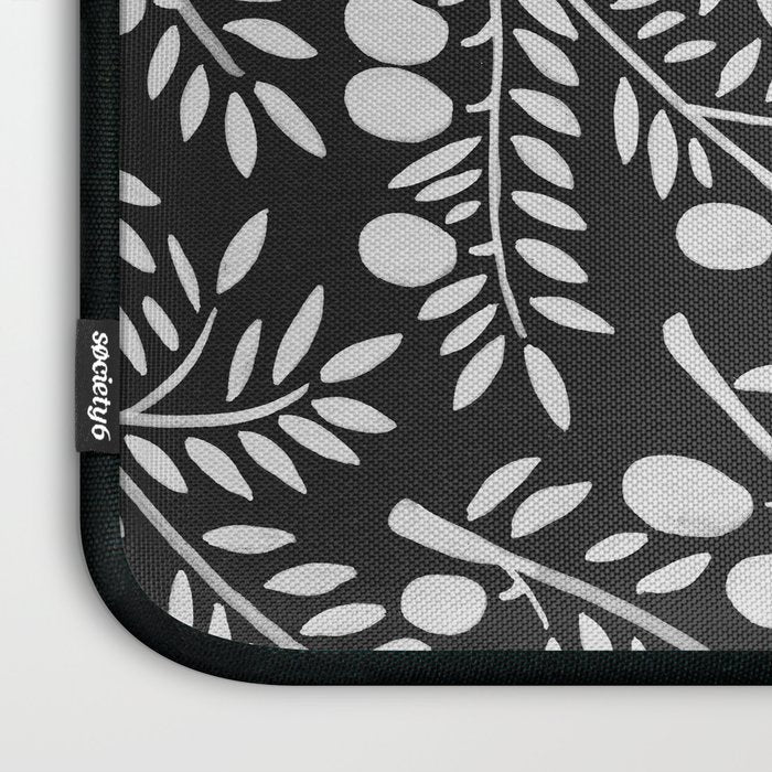 White Olive Branches Laptop Sleeve Gallery Image 3