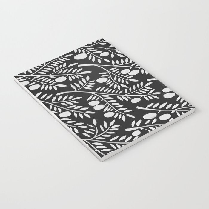 White Olive Branches Notebook Gallery Image 3