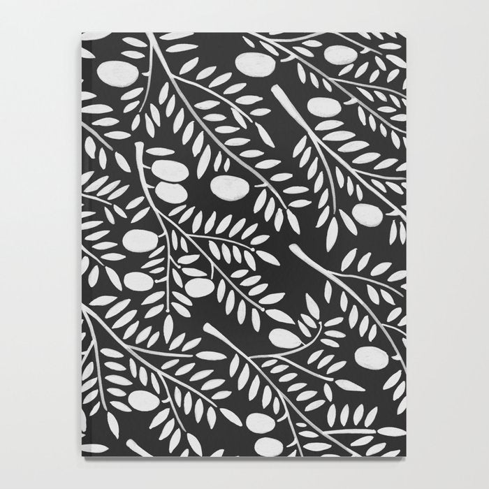 White Olive Branches Notebook Gallery Image 4