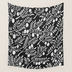 White Olive Branches Wall Tapestry Gallery Image 4