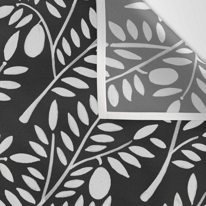White Olive Branches Wall Tapestry Gallery Image 3