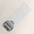 Shy Buddha - Black and White Photography Yoga Mat Gallery Image 1