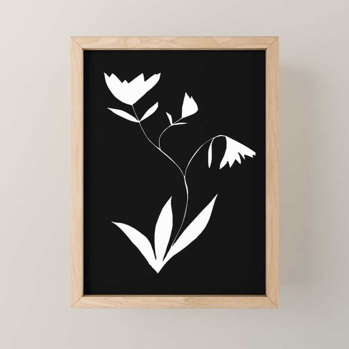 Fading Spring In Black  Mini Art Print Gallery Image 1
