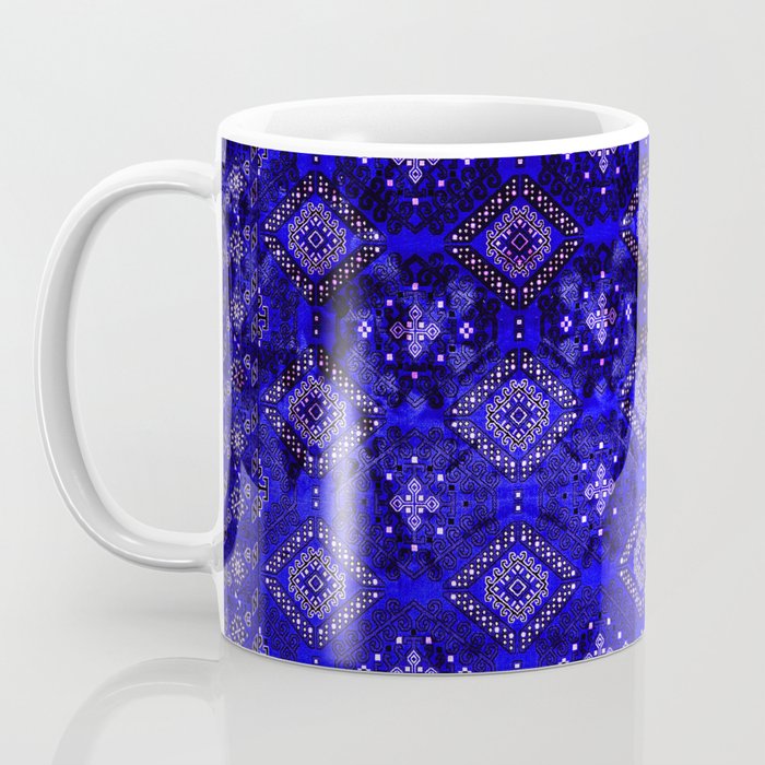 Oriental Opulence: Royal Blue Velvet Moroccan Majesty Coffee Mug Gallery Image 3