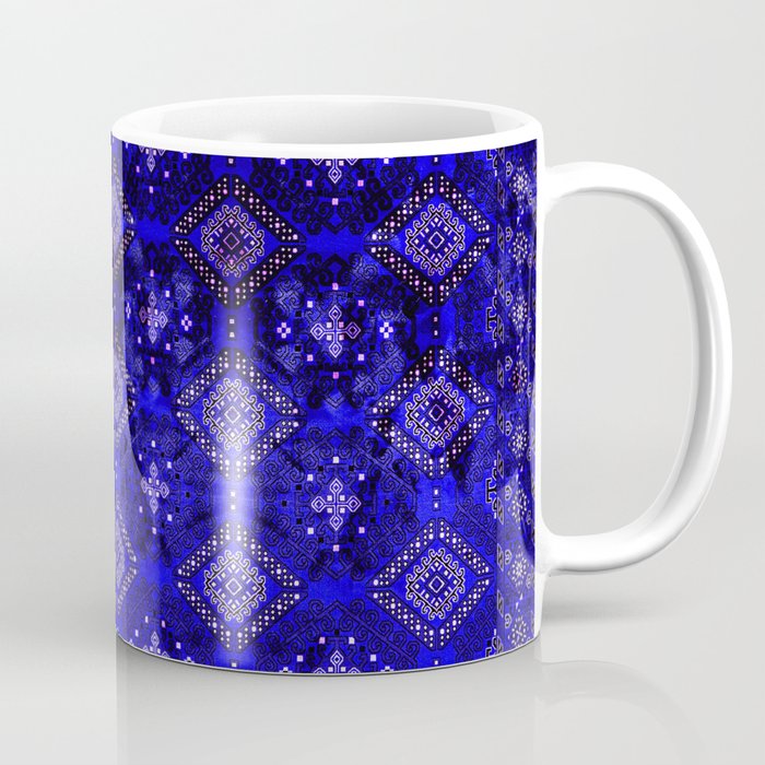 Oriental Opulence: Royal Blue Velvet Moroccan Majesty Coffee Mug Gallery Image 1