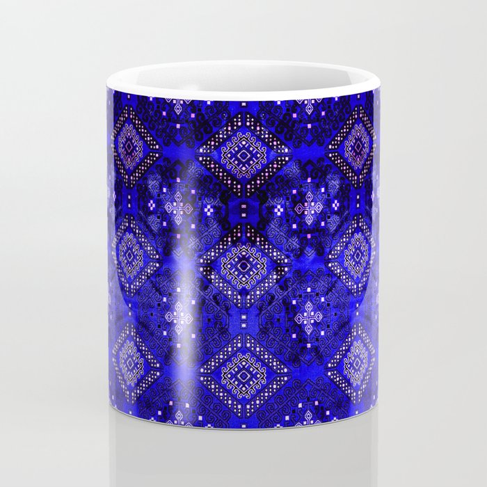 Oriental Opulence: Royal Blue Velvet Moroccan Majesty Coffee Mug Gallery Image 4