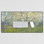 The Pink Orchard by Vincent van Gogh, 1888 Desk Mat Gallery Image 1