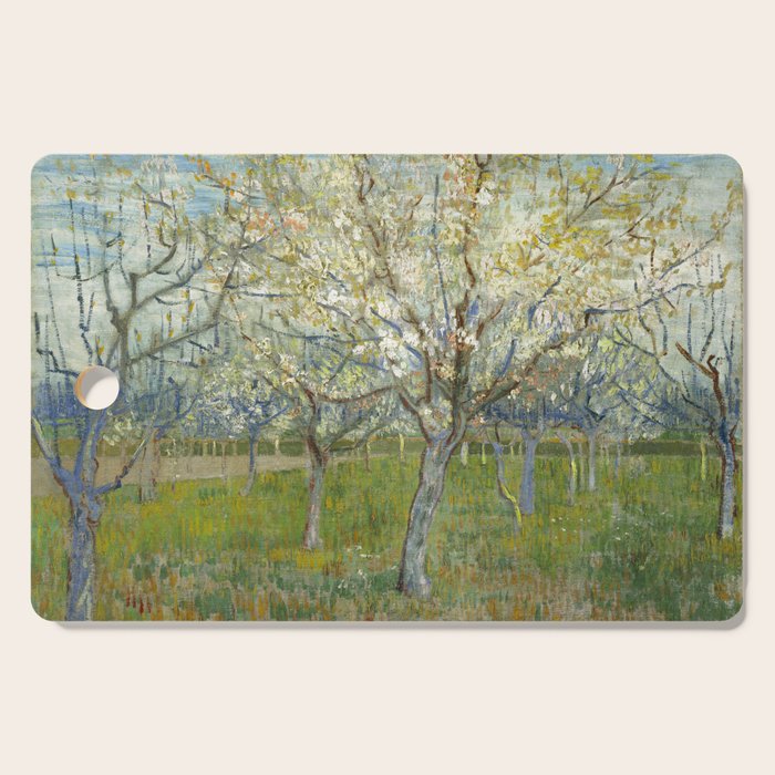 The Pink Orchard by Vincent van Gogh, 1888 Cutting Board Gallery Image 1