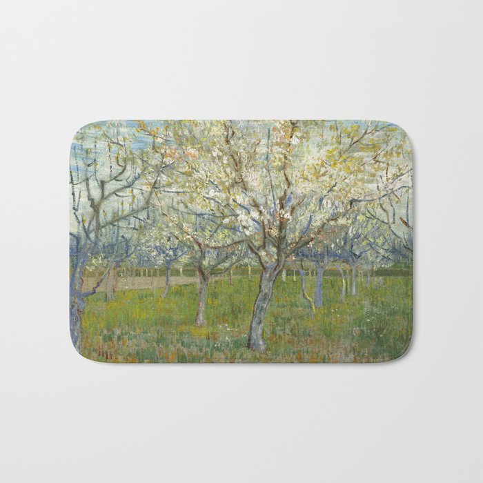 The Pink Orchard by Vincent van Gogh, 1888 Bath Mat Gallery Image 1
