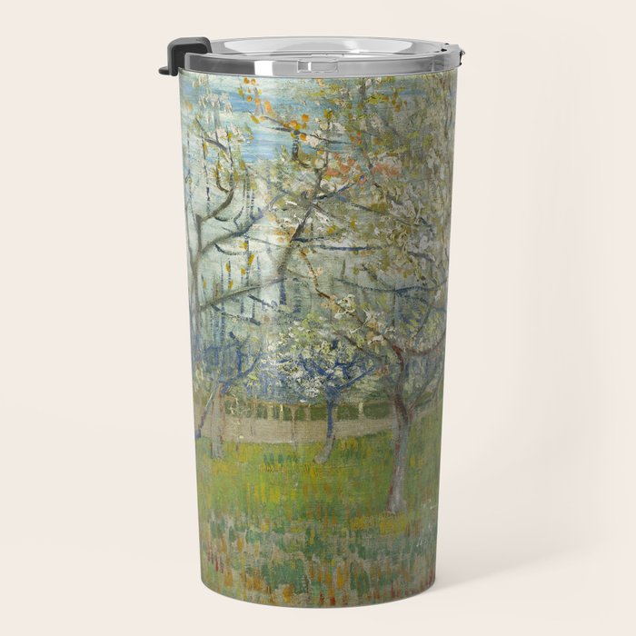 The Pink Orchard by Vincent van Gogh, 1888 Travel Mug Gallery Image 3