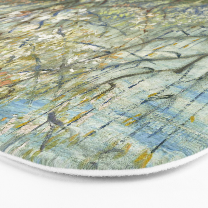 The Pink Orchard by Vincent van Gogh, 1888 Bath Mat Gallery Image 3
