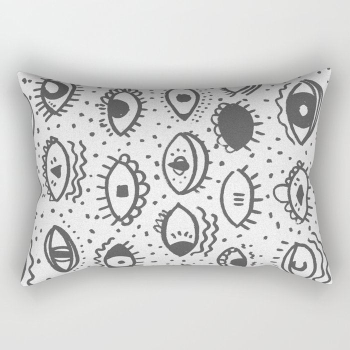 EYES PATTERN Rectangular Pillow Gallery Image 1