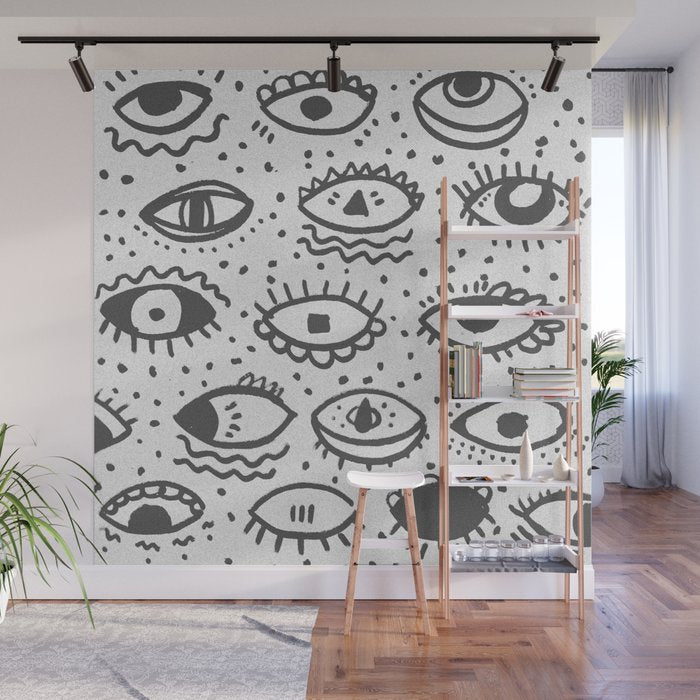 EYES PATTERN Wall Mural Gallery Image 1
