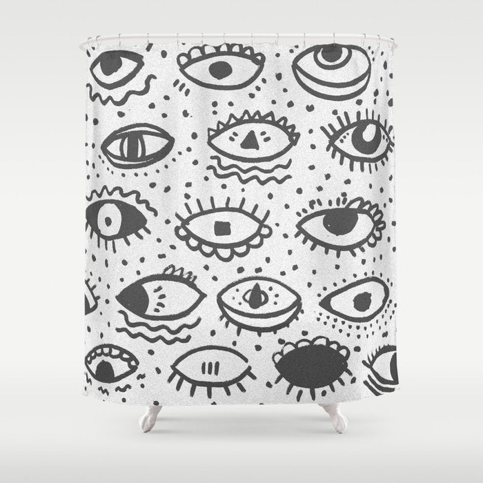 EYES PATTERN Shower Curtain Gallery Image 1
